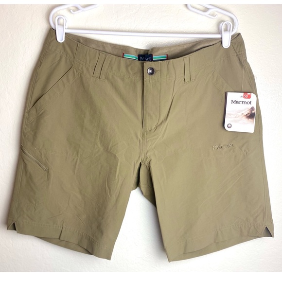 NWT Marmot Khaki Nylon Shorts - Picture 1 of 4